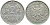 ФРГ 2 марки 1951 F КМ 111 J.386 медно-никель плакированный никелем 85-444
