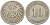 ГЕРМАНИЯ 10 ПФЕННИГОВ 1891 A KM 12, J. 13 медно-никель 4401-922