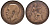 Великобритания 1 пенни 1922 Георг V (1910-1936) KM 810, Spink 4051 бронза 4131-412