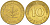 ФРГ 10 ПФЕННИГОВ 1978 F KM 108, J.383 сталь плакированная латунью 4544-1131