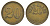 Германия игровой жетон в 20 пфеннигов ND без отметки латунь 4638-155