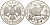 Россия 3 рубля 1994 серия сохраним наш мир, соболь, ММД KM 460 серебро PROOF 1098-5-21
