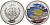 Палау 1 доллар 2008 серия вымирающие виды, амблиглифидодон лимонный (Amblyglyphidodon aureus), цветная эмаль KM 210 медно-никель PROOF 1091-3-13