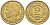 ФРАНЦИЯ 2 ФРАНКА 1939 ТИП MORLON KM 886, LE FRANC 268.12 алюминиевая бронза 3855-214