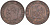Франция 5 сантимов 1855 BB, Наполеон III (1852-1870) KM 777.3, LE FRANC 116.20 бронза 108-324