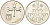 Израиль 1 лира 1972 JE5732, звезда Давида KM 47.2 медно-никель UNC 4557-111