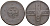 Россия 5 копеек 1724 Петр I (1699-1725), крестовик Биткин 3306, вес 19,62 гр. медь 00-816-06