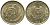 КИПР 1 ЦЕНТ 1988 ПТИЧКА KM 53.2 никель латунь 4549-1217