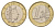 Люксембург 1 евро 2002 KM 81 биметалл UNC 4637-544