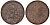 Швеция 1/6 эре 1671 Карл XI (1660-1697) была в обращении на территории России KM 254 медь 4177-411