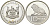 Намибия 10 марок 1990 ISSAE PROBE, лев серебро PROOF 04-316-31