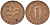 ФРГ 1 пфенниг 1979 D KM 105, J. 380 сталь плакированная медью    4598-562