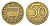 Австрия 50 грошей 1960 KM 2885 алюминиевая бронза 4160-1044