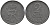 Дания 2 эре 1961 C; S, Фредерик IX (1947-1972) КМ 840.2 цинк    4603-241
