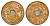 Дания 5 эре 1940 N, Кристиан X (1912-1947) KM 828 бронза 4638-633