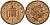 Великобритания 1 пенни 1998 Елизавета II (1952-2022) KM 986, Spink 4710 (B5) сталь плакированная медью 4172-522