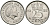 Нидерланды 25 центов 1955 Юлиана (1949-1980) KM 183 никель 96-132