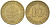 ФРГ 10 ПФЕННИГОВ 1974 D KM 108, J. 383 сталь плакированная латунью 4182-836