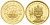 Либерия 25 долларов 2000 Карл Великий  золото  PROOF  00-812-65