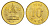 Южная Корея 10 вон 2004 KM 33 латунь UNC 4673-1245