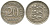 Эстония 20 центов 1935 Республика (1928-1940) KM 17 никель бронза 100-834