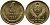СССР 1 КОПЕЙКА 1991 ММД, БУКВА М KM 126а, Федорин 182 латунь 96-1036