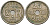 Дания 25 эре 1924 NCN; GJ Кристиан X (1912-1947) KM 823.1 медно-никель 4148-247