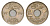Египет 2 миллима 1916 AH 1334, H KM 314 медно-никель 4651-1047