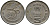 Индия 5 рупий 1995 50 лет ООН KM 156 медно-никель 33-732
