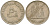 ОАЭ 50 филсов 1973 AH 1393, нефтяные вышки KM 5 медно-никель 4364-4013