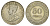 Стрейтс-Сетлментс (Стрейтс Сетлментс) 50 центов 1920 Георг V (1910-1936) KM 35 серебро 1523-715