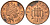 Великобритания 1 пенни 2001 Елизавета II (1952-2022) KM 986, Spink 4710 (B5) сталь плакированная медью 4609-561