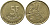 БЕЛЬГИЯ 5 ФРАНКОВ 1986 BELGIE KM 164 латунь или алюминиевая бронза 65-1144