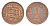 Гернси 1/2 нового пенни 1971 Елизавета II (1952-2022), герб KM 20 бронза 4702-713