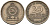 Шри-Ланка 25 центов 1975 KM 141.1 медно-никель 4567-168