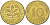 ФРГ 10 ПФЕННИГОВ 1982 J KM 108, J. 383 сталь плакированная латунью 219-543
