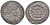 Римская Империя аргентей ('силиква') 353 - 355 Констанций II, бюст императора, D N CONSTANTIVS P F AVG / VOTIS XXX MVLTIS XXXX в венке, Арелат (из немецкой коллекции 1-й половины XX века, с владельческим конвертом) RIC 207 серебро 1073-15-107