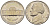 США 5 ЦЕНТОВ 1976 D, ДЖЕФФЕРСОН KM А192 медно-никель 4546-1145