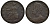 Великобритания 1/2 пенса 1753 Георг II (1727-1760) KM 579.2, Spink 3719 медь 1523-1313