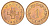 Мальта 1 цент 1972 KM 8 бронза UNC 4622-552