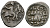 Великое Княжество Московское денга 1535-1547 Иван IV Васильевич, Тверской монетный двор, 0,34 грамм ГиК №65 серебро    262-1431