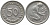 ФРГ 50 пфеннигов 1949 G KM 104, J. 379 медно-никель 112-163