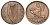 Ирландия 1 пенни 1948 курица с цыплятами KM 11 бронза 4512-1012