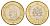 Марокко 10 дирхамов 1995 AH 1415, год-тип Y 92 биметалл UNC 4671-224