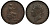 Великобритания 1/2 пенса 1825 Георг IV (1820-1830) KM 692, Spink 3824 медь 1523-1315