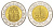 Египет 1 фунт 2007 KM 940a биметалл UNC 4650-153