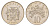 Ямайка 10 центов 1985 бабочка KM 47 медно-никель UNC 4622-132