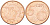 Кипр 5 евроцентов 2009 два муфлона KM 80 сталь плакированная медью UNC 99-138