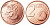 ФИНЛЯНДИЯ 2 ЕВРОЦЕНТА 2000 KM 99 сталь плакированная медью UNC 650-1645