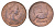 Фиджи 2 цента 1969 KM 28 бронза UNC 4119-537